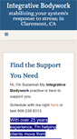 Mobile Screenshot of integrativebodyworkclaremont.com