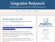 Tablet Screenshot of integrativebodyworkclaremont.com